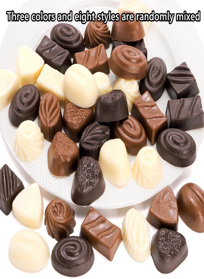 Cididu 40 Pcs Fake Chocolate, Faux Candy Artificial for DIY Crafts, Chocolate Decorations Realistic, Reusable Candy Food Dessert Model for Cake Decor Party Favors Home Kitchen Display Props - Image 3